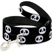 Dog Leash - Panda Face Black/White Dog Leashes Buckle-Down