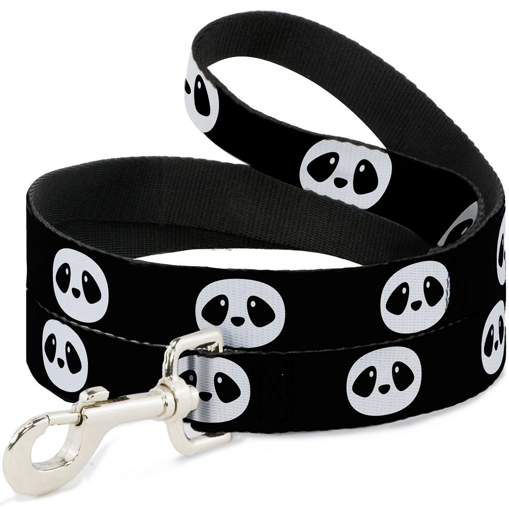 Dog Leash - Panda Face Black/White Dog Leashes Buckle-Down