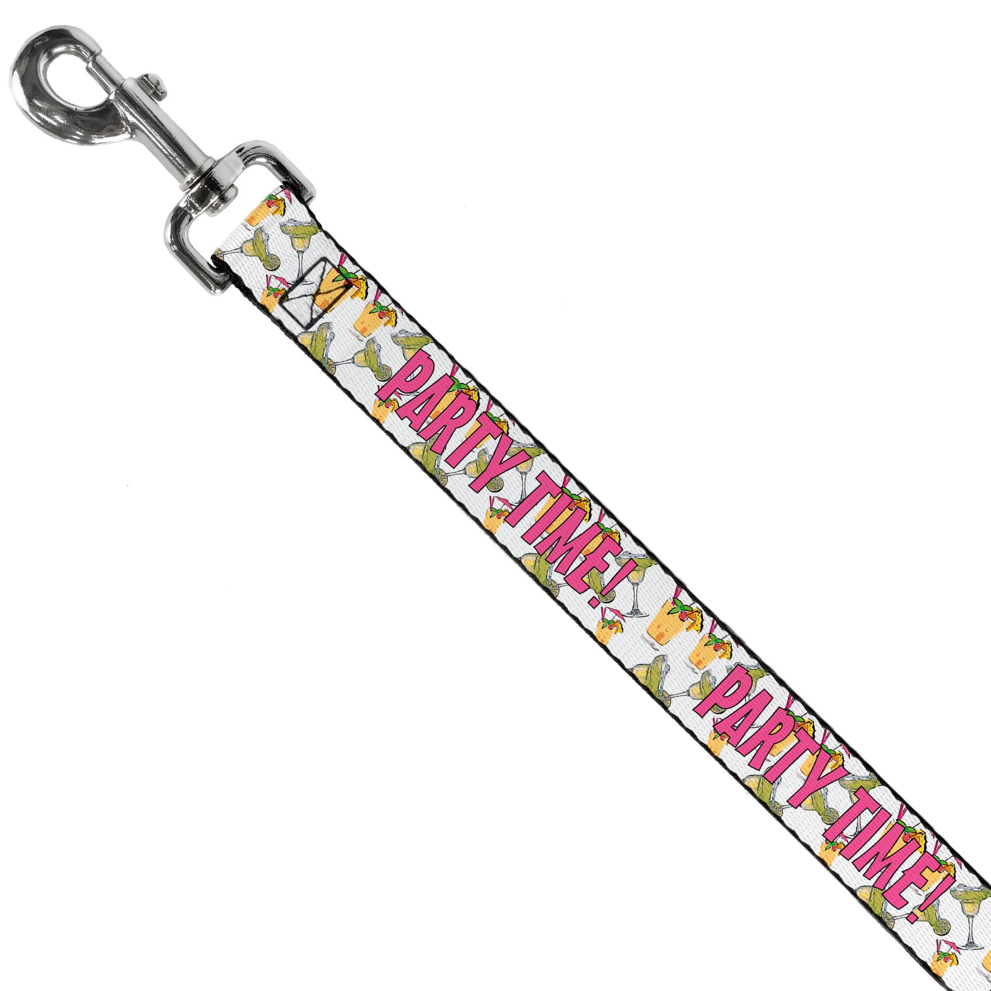 Buckle-Down Dog Leash - PARTY TIME! w/Drinks Dog Leashes Buckle-Down