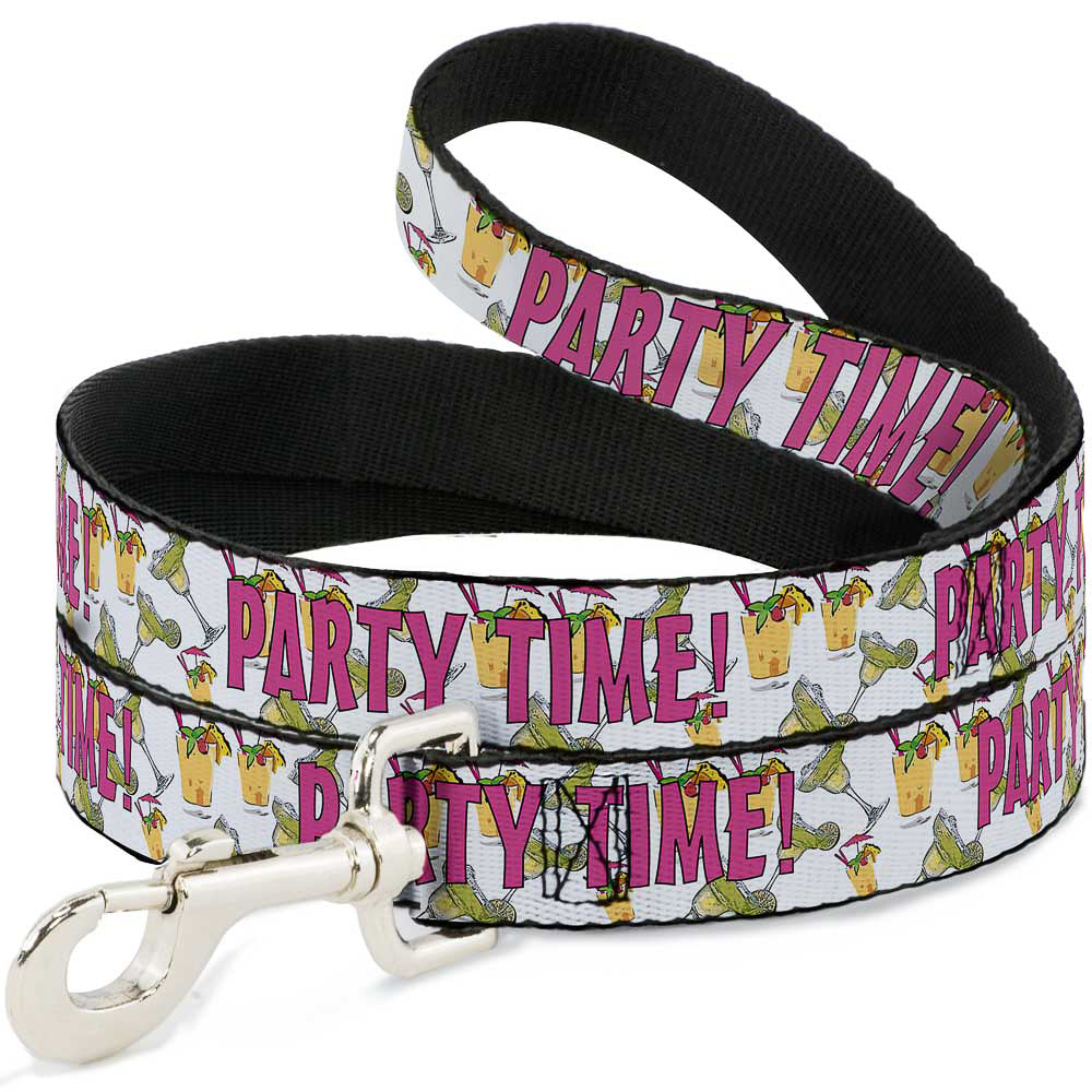 Buckle-Down Dog Leash - PARTY TIME! w/Drinks Dog Leashes Buckle-Down