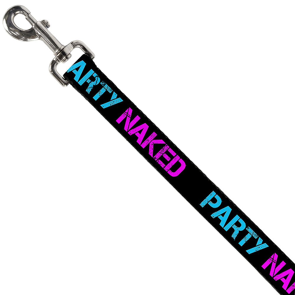 Buckle-Down Dog Leash - PARTY NAKED Black/Turquoise/Fuchsia Dog Leashes Buckle-Down