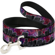 Dog Leash - Portland Vivid Skyline Cosmic Roses Dog Leashes Buckle-Down
