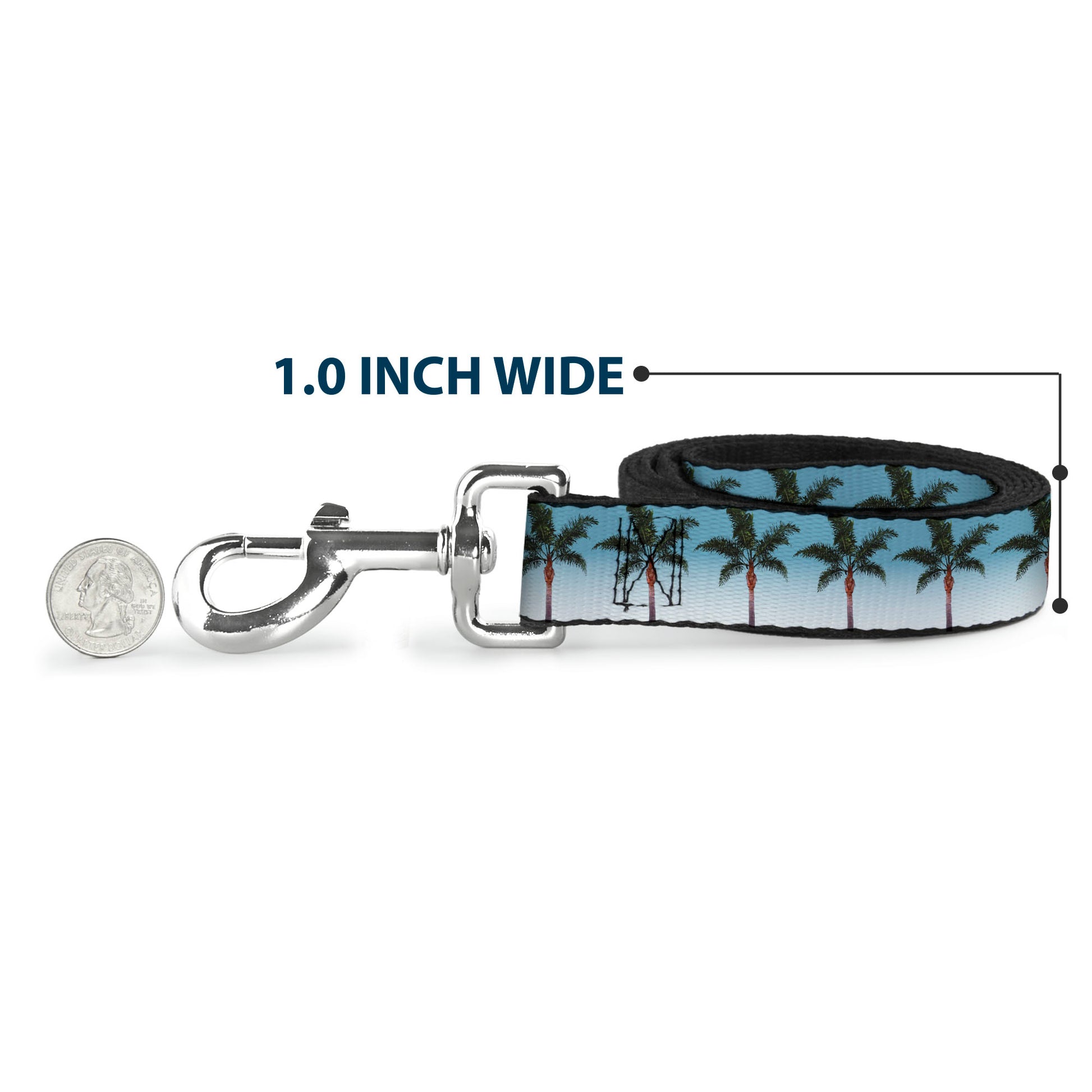 Dog Leash - Palm Tree Skyline Dog Leashes Buckle-Down