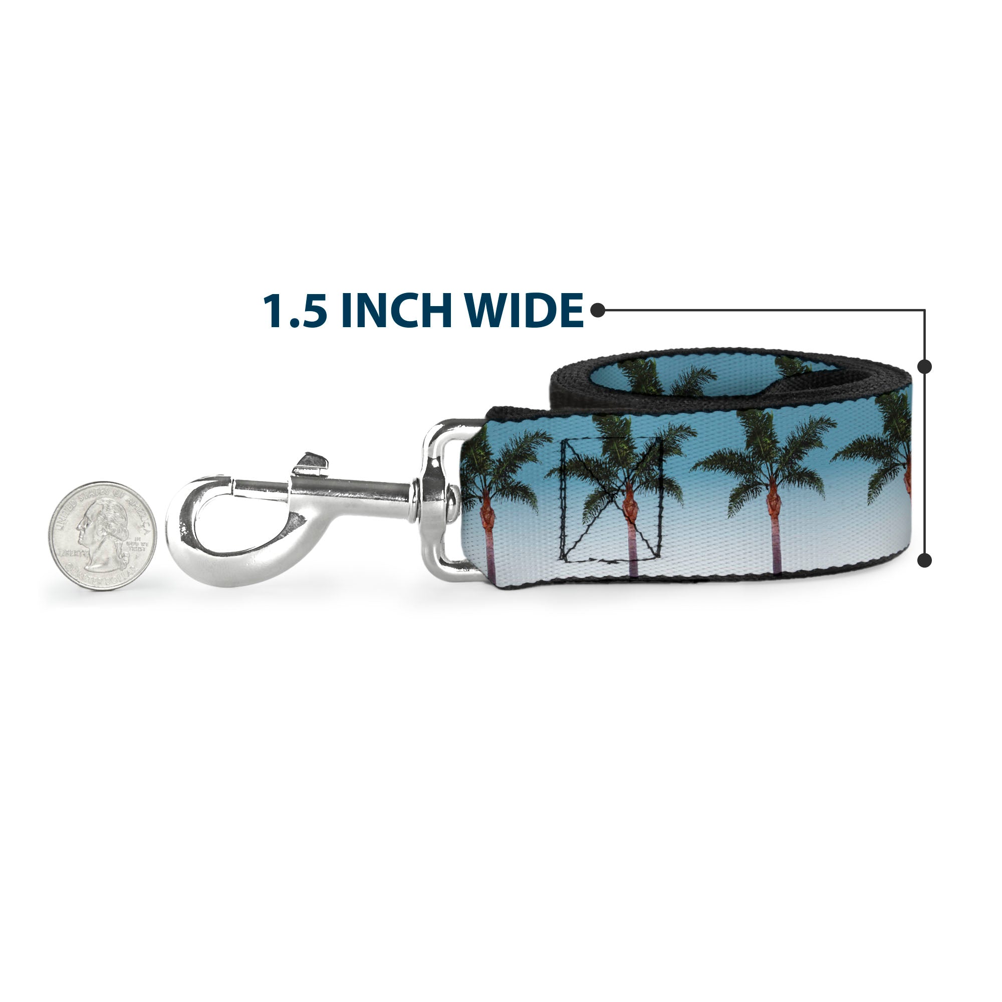 Dog Leash - Palm Tree Skyline Dog Leashes Buckle-Down