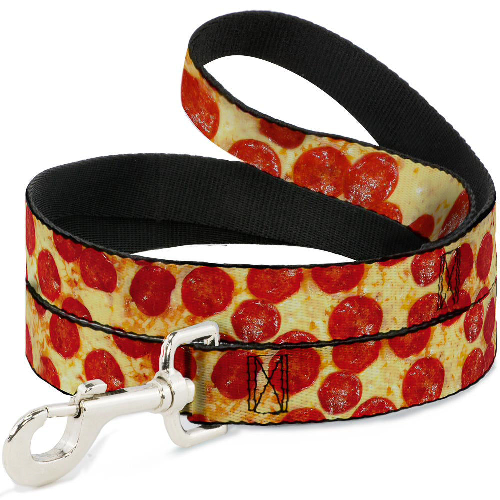 Dog Leash - Pepperoni Pizza Vivid Dog Leashes Buckle-Down