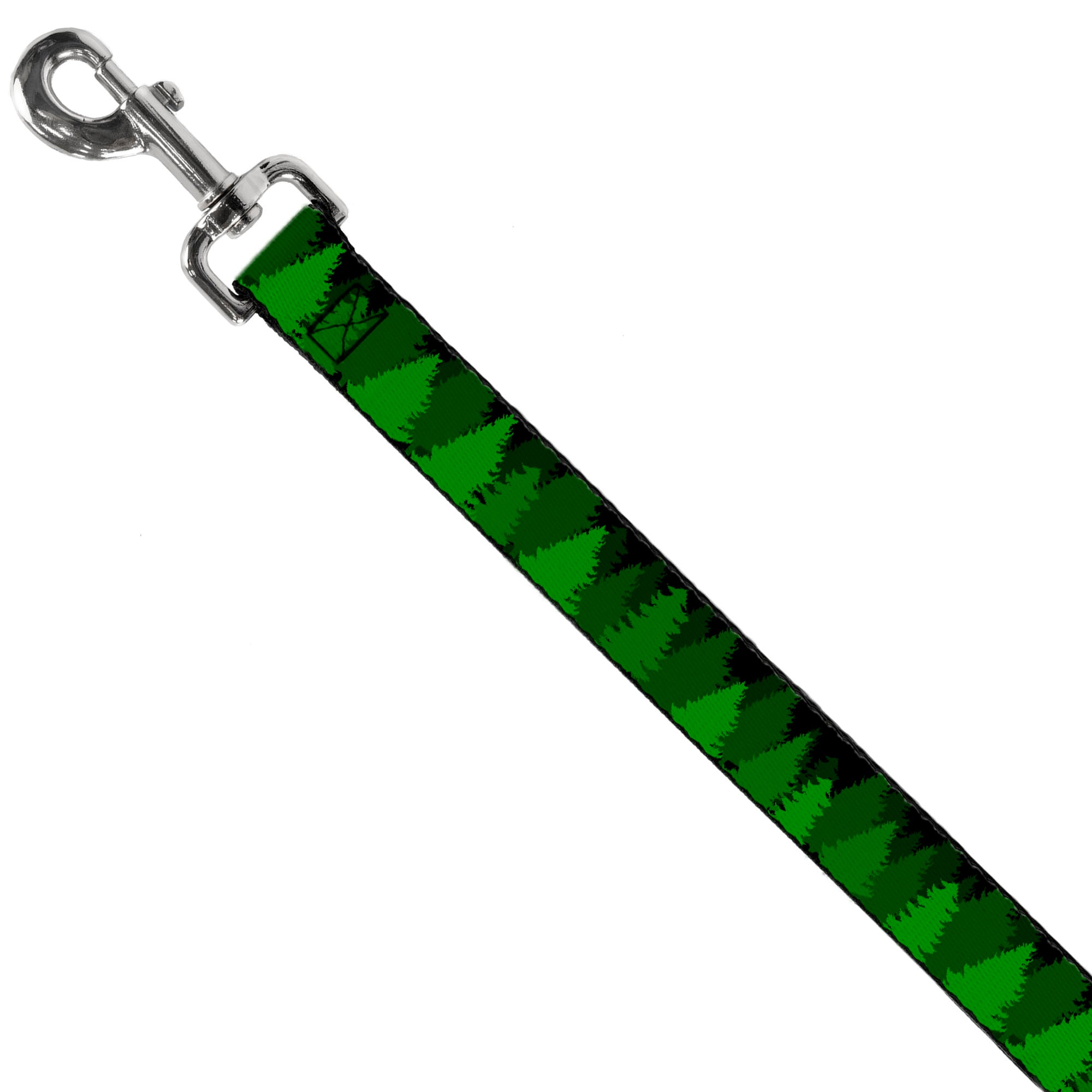 Dog Leash - Pine Tree Silhouettes Black/Greens Dog Leashes Buckle-Down