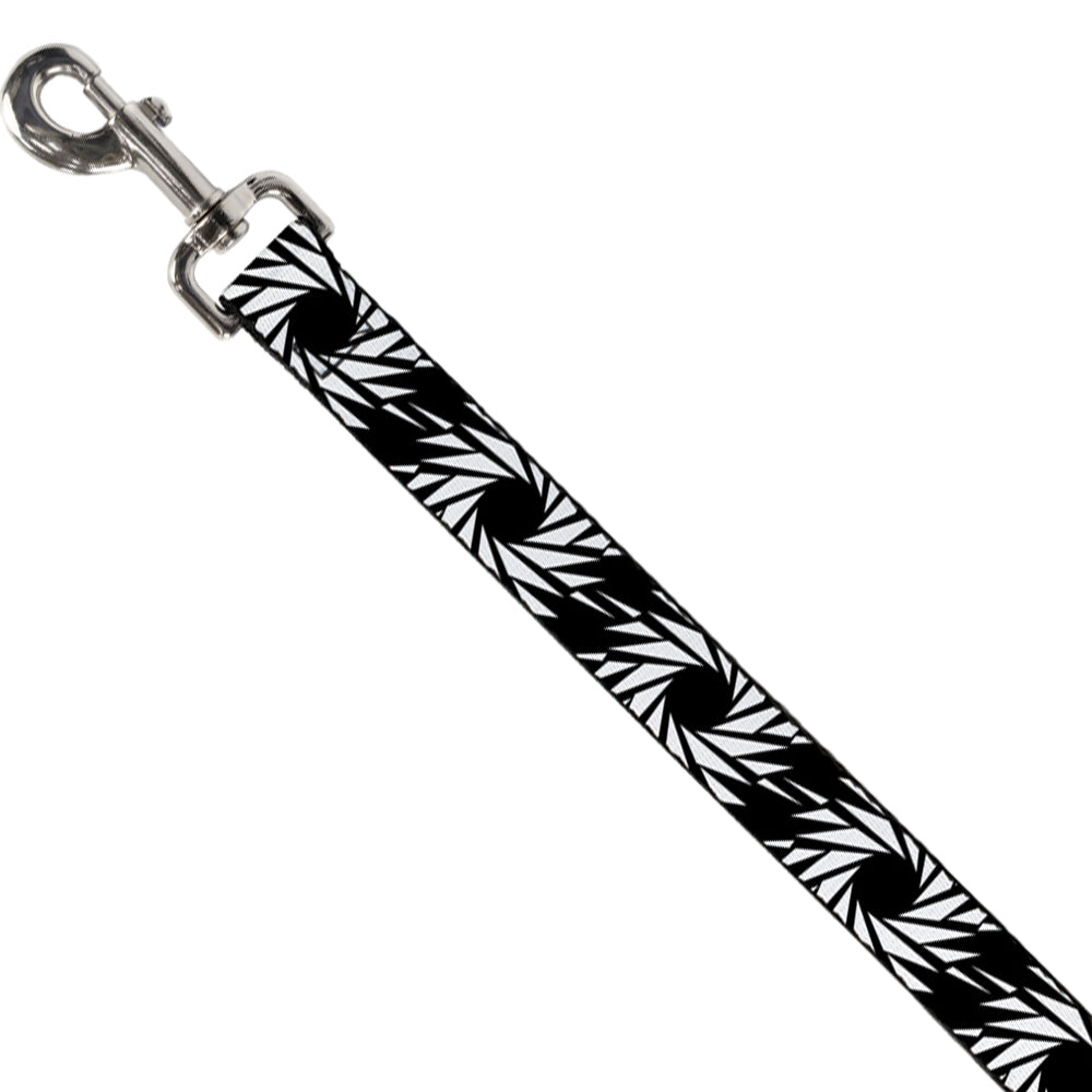 Dog Leash - Pinwheel Black/White Dog Leashes Buckle-Down