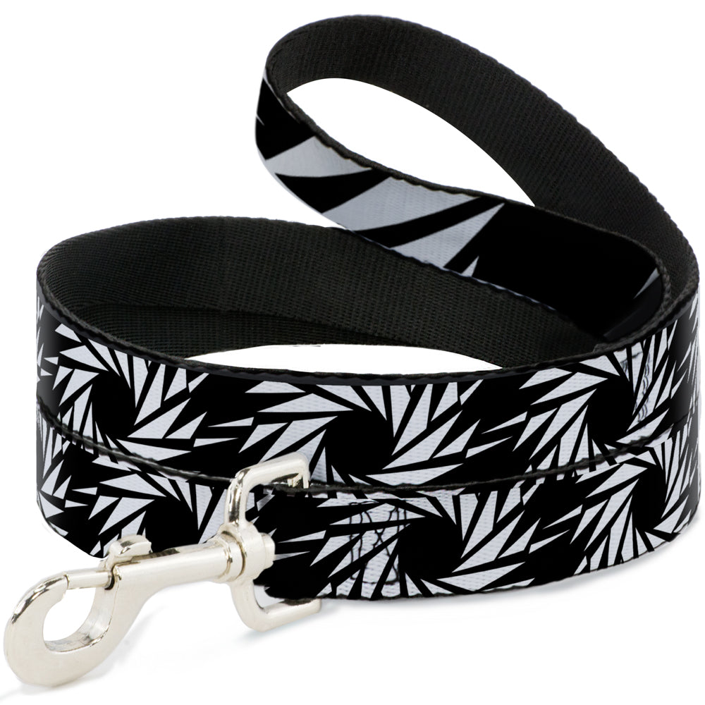 Dog Leash - Pinwheel Black/White Dog Leashes Buckle-Down