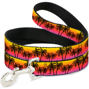 Dog Leash - Palm Trees Sunset Fade/Black Dog Leashes Buckle-Down