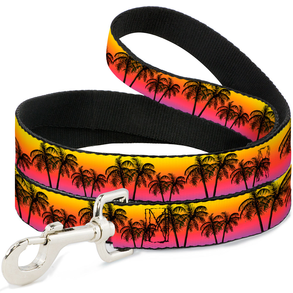 Dog Leash - Palm Trees Sunset Fade/Black Dog Leashes Buckle-Down
