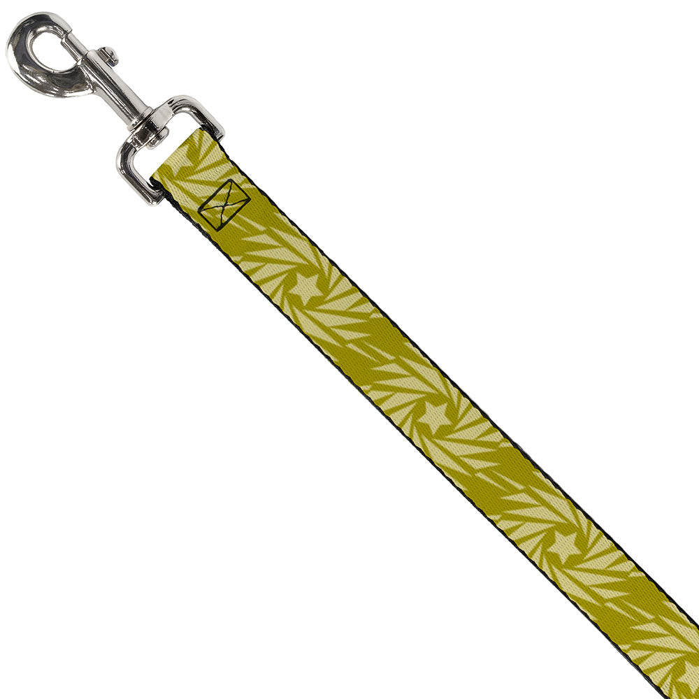 Dog Leash - Pinwheel Star Olive Green/Beige Dog Leashes Buckle-Down