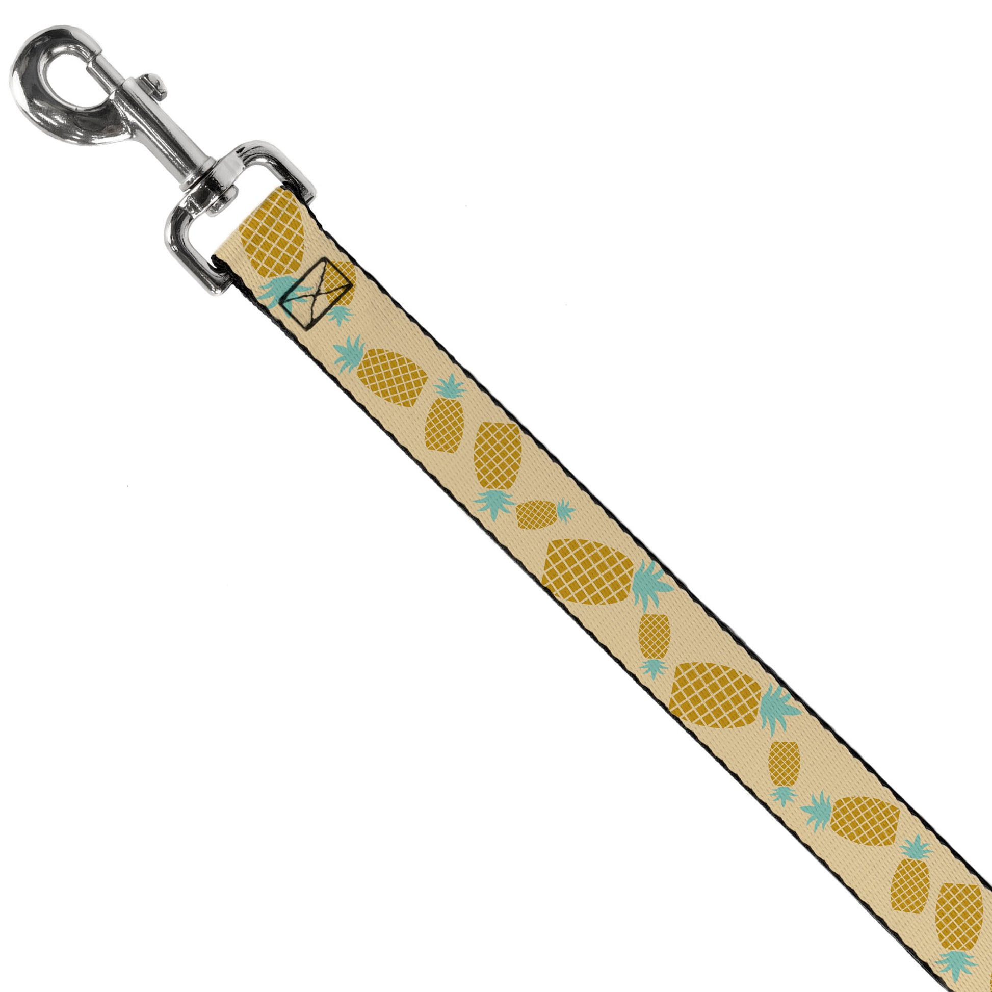 Dog Leash - Pineapples Rotating Tan Dog Leashes Buckle-Down