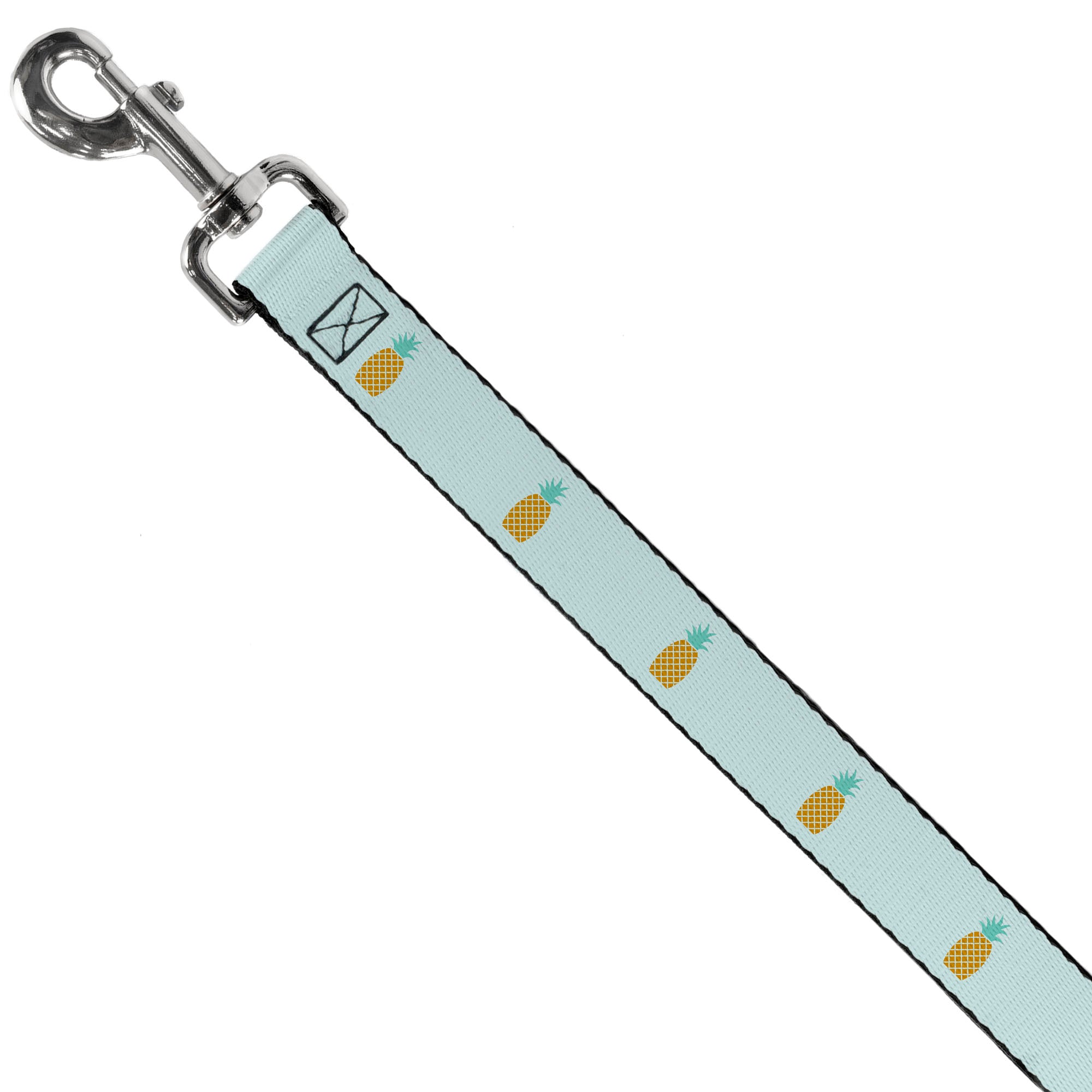 Dog Leash - Pineapple Repeat Aqua Blue Dog Leashes Buckle-Down