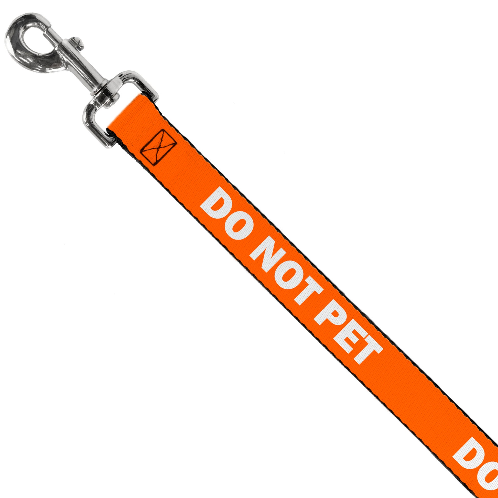 Dog Leash - Pet Quote DO NOT PET Orange/White Dog Leashes Buckle-Down