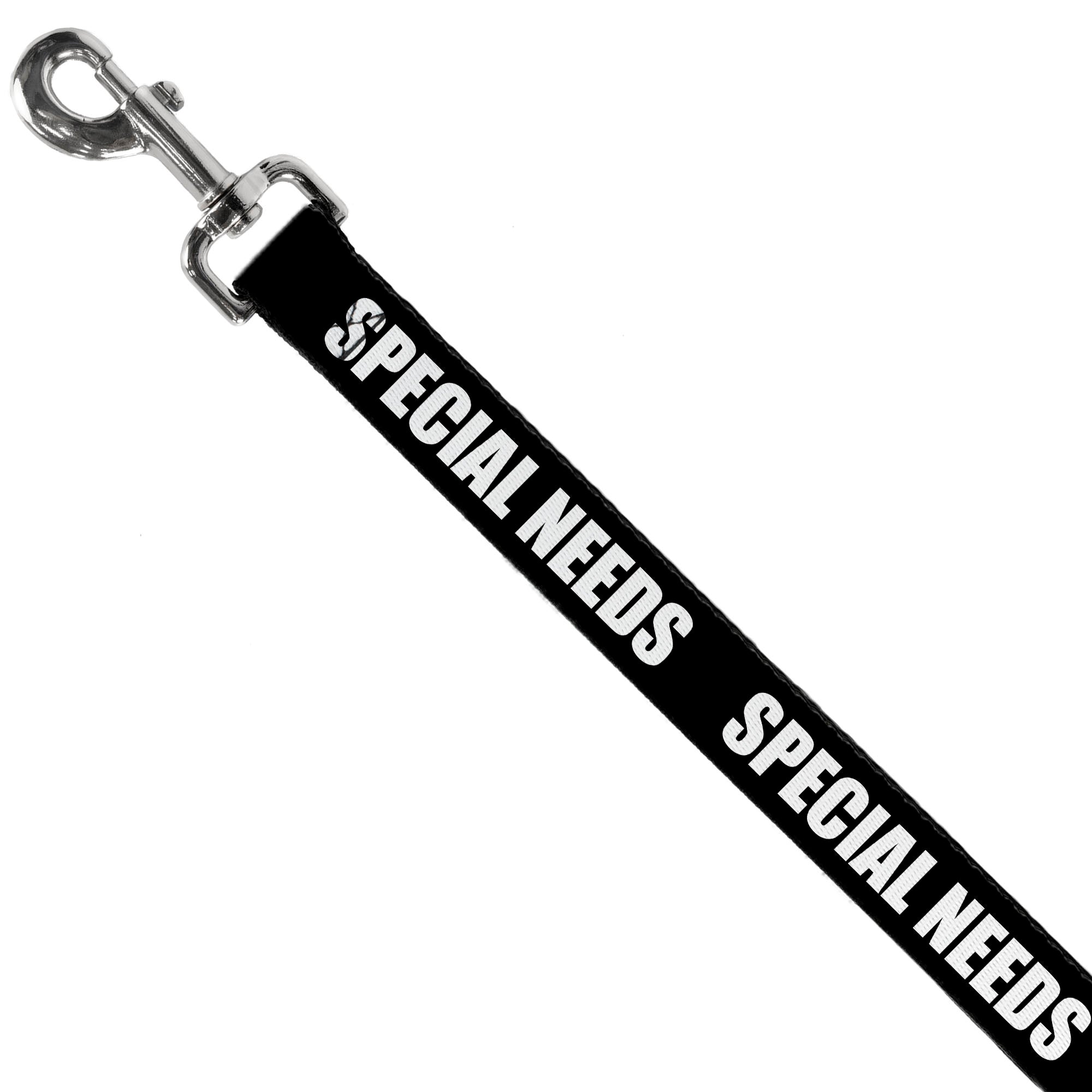 Dog Leash - Pet Quote SPECIAL NEEDS Black/White