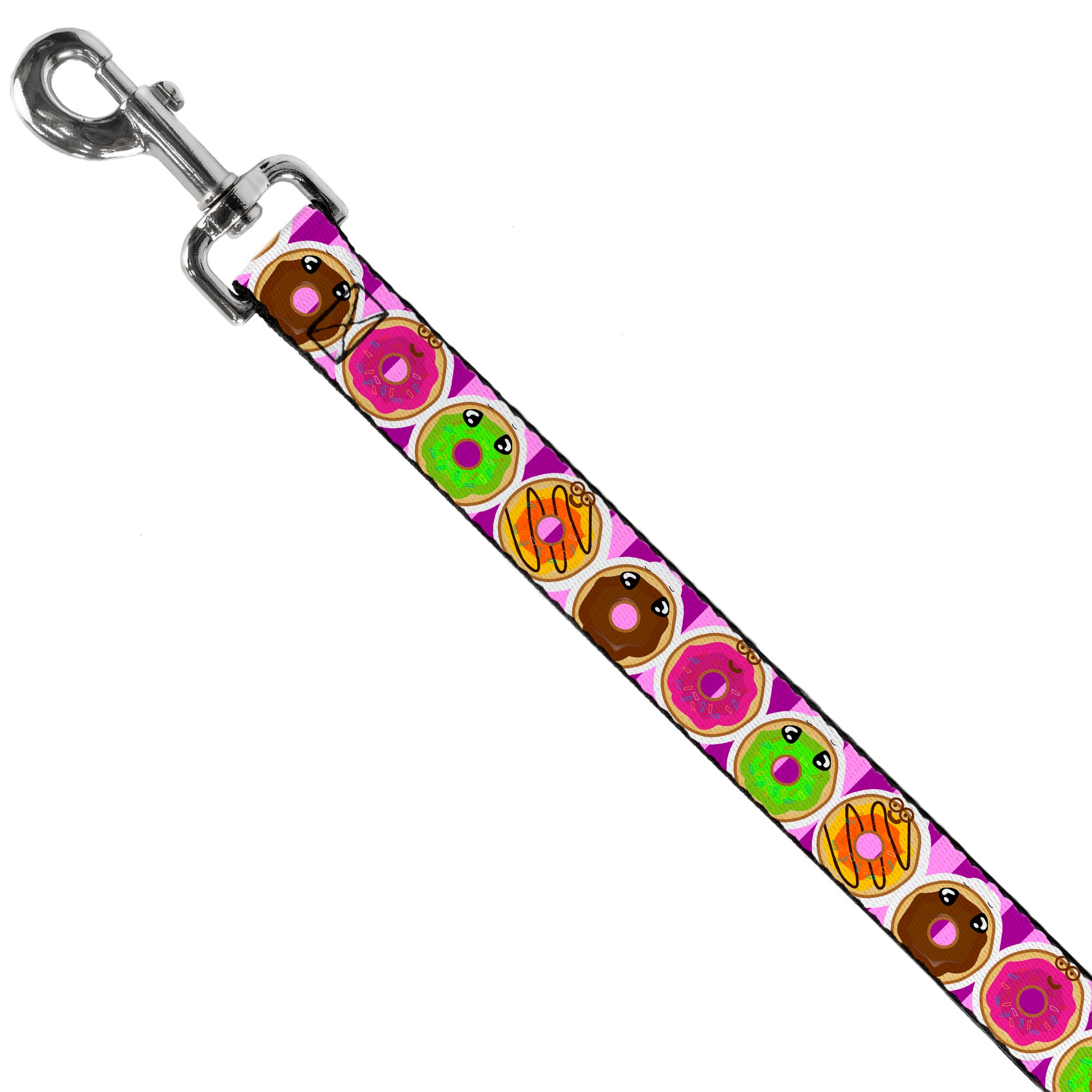 Dog Leash - Sprinkle Donut Expressions Pink Dog Leashes Buckle-Down
