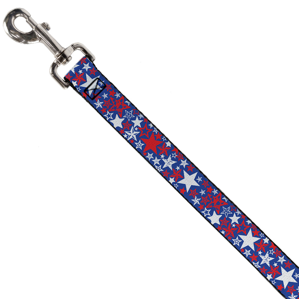 Dog Leash - Stargazer Blue/White/Red Dog Leashes Buckle-Down