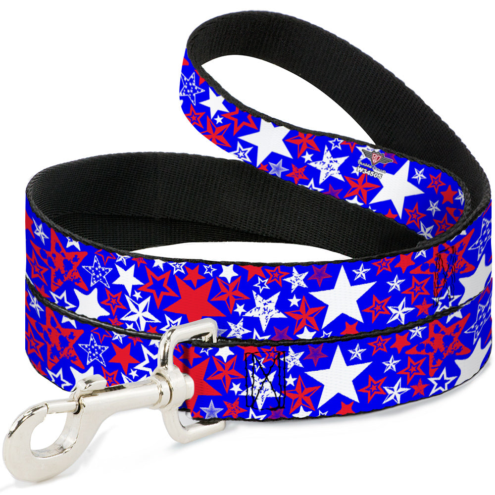 Dog Leash - Stargazer Blue/White/Red Dog Leashes Buckle-Down
