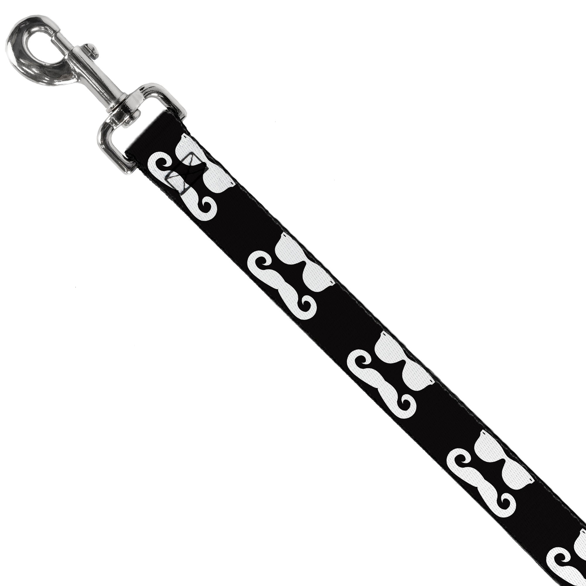 Dog Leash - Sunglasses & Mustache Black/White Dog Leashes Buckle-Down