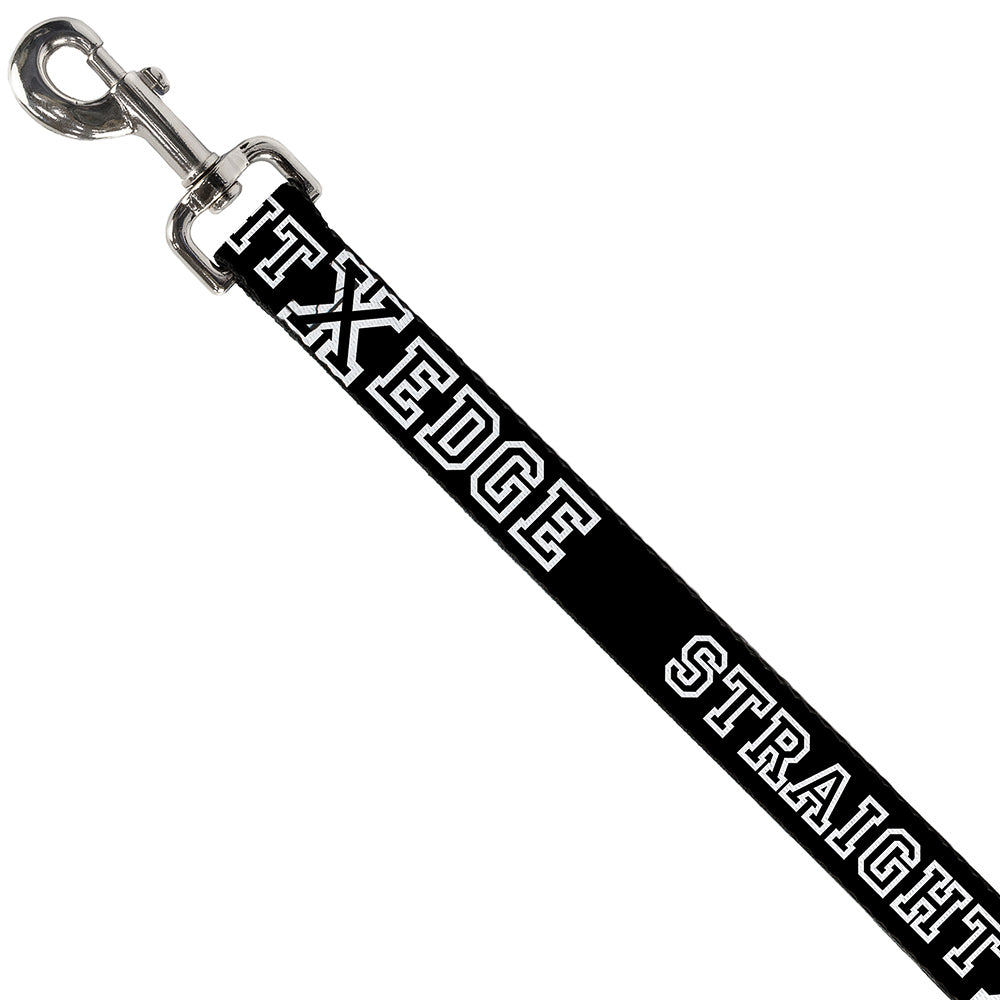 Dog Leash - STRAIGHT EDGE Black/White Dog Leashes Buckle-Down
