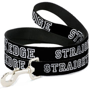 Dog Leash - STRAIGHT EDGE Black/White Dog Leashes Buckle-Down