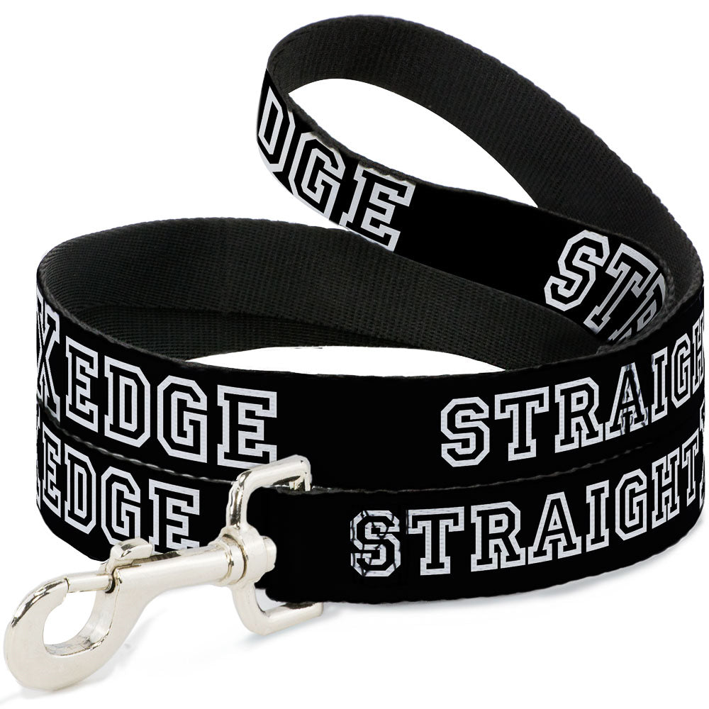 Dog Leash - STRAIGHT EDGE Black/White Dog Leashes Buckle-Down