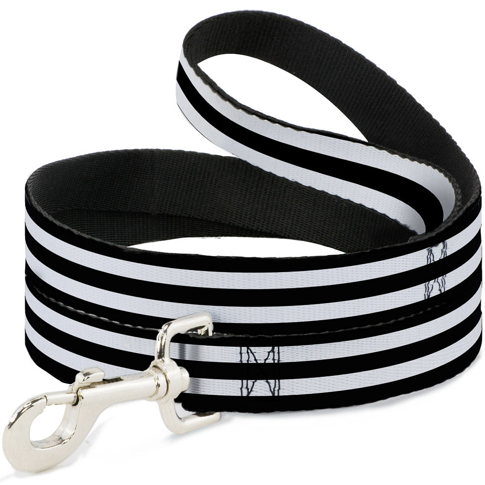 Dog Leash - Stripes 3Black/2White Dog Leashes Buckle-Down