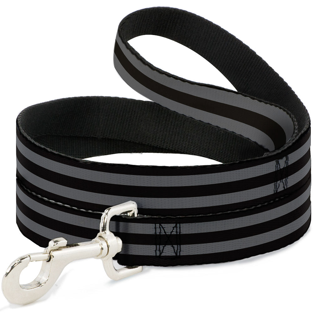 Dog Leash - Stripes 3Black/2Gray Dog Leashes Buckle-Down