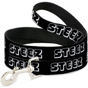Dog Leash - STEEZ 3-D Black/White Dog Leashes Buckle-Down