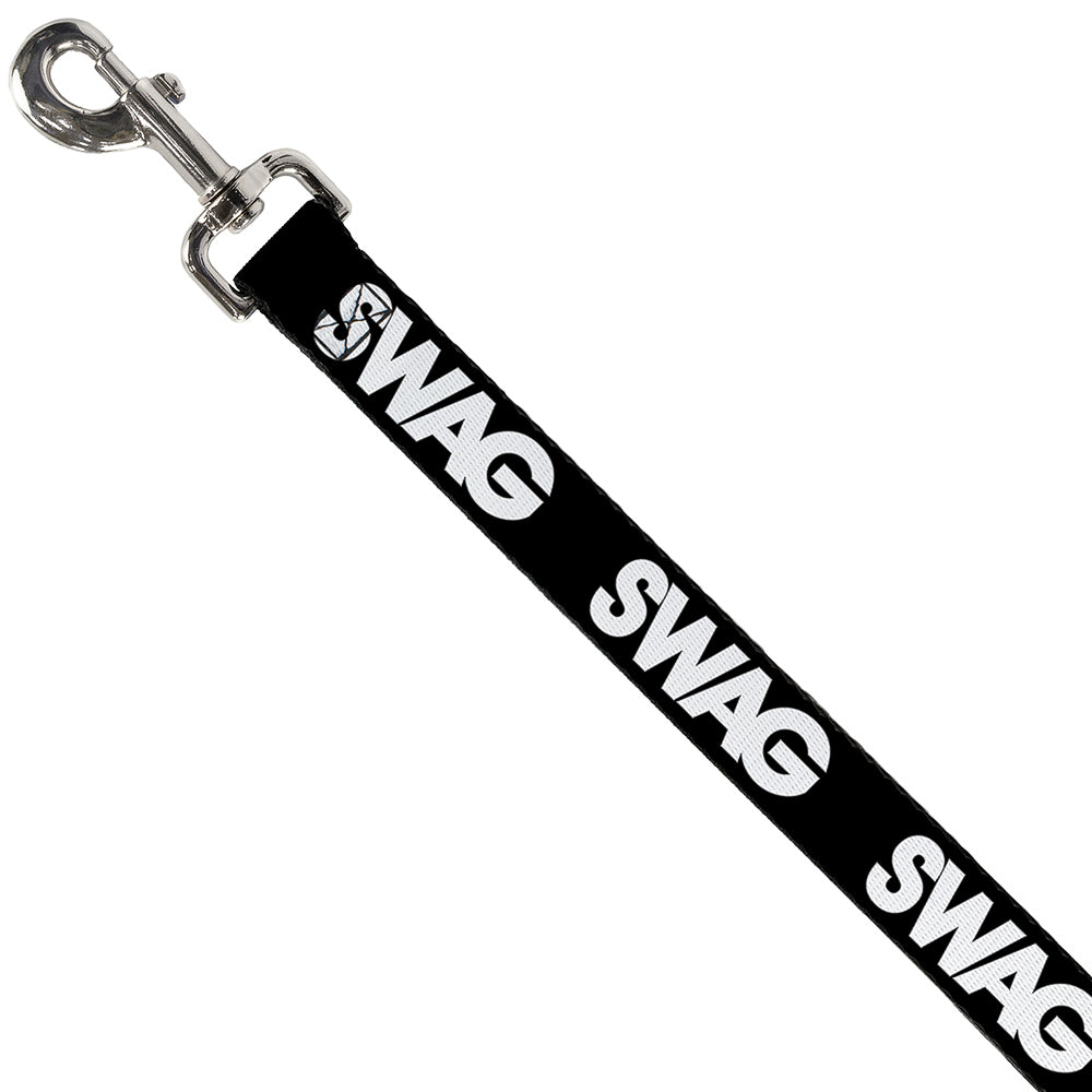 Dog Leash - SWAG Black/White Dog Leashes Buckle-Down