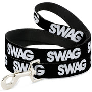 Dog Leash - SWAG Black/White Dog Leashes Buckle-Down