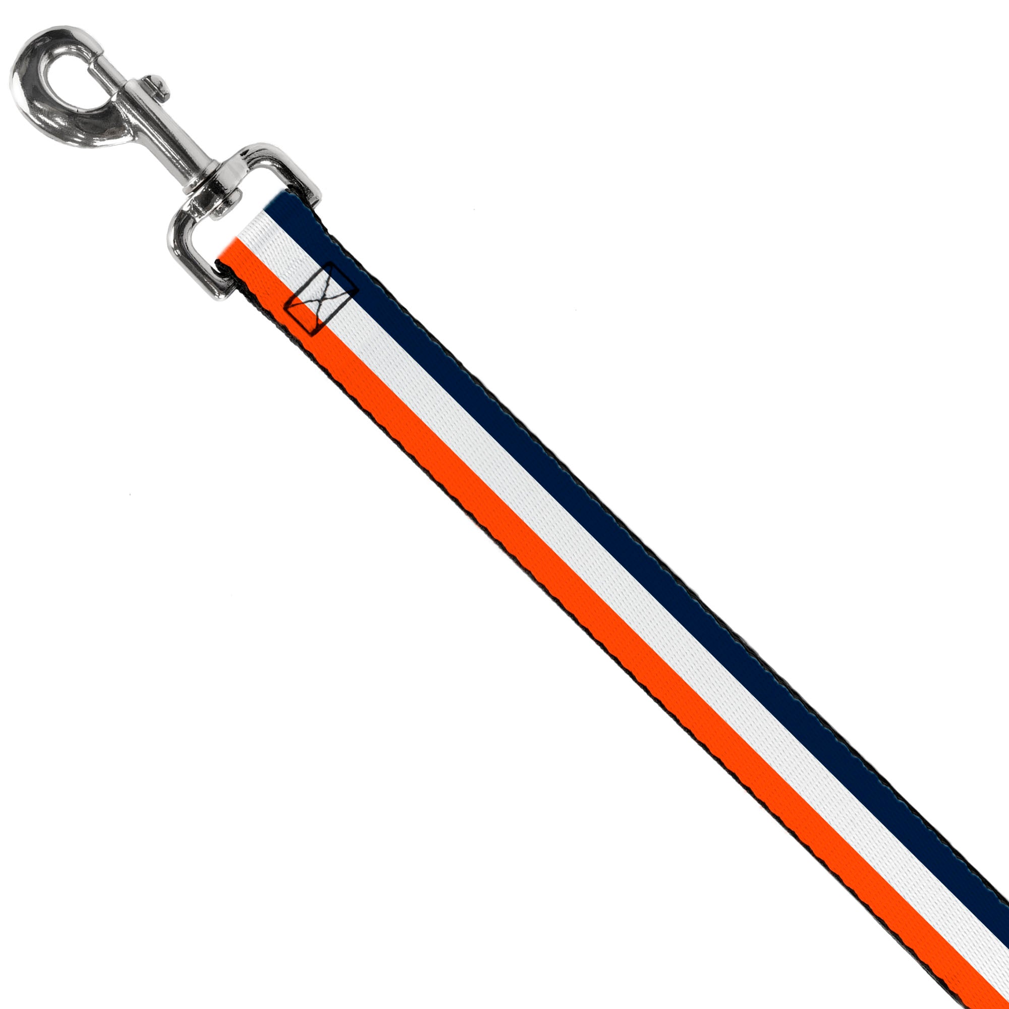 Dog Leash - Stripe Navy/White/Orange Dog Leashes Buckle-Down