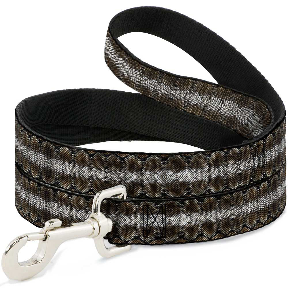 Dog Leash - Snake Skin 3 Grays Dog Leashes Buckle-Down