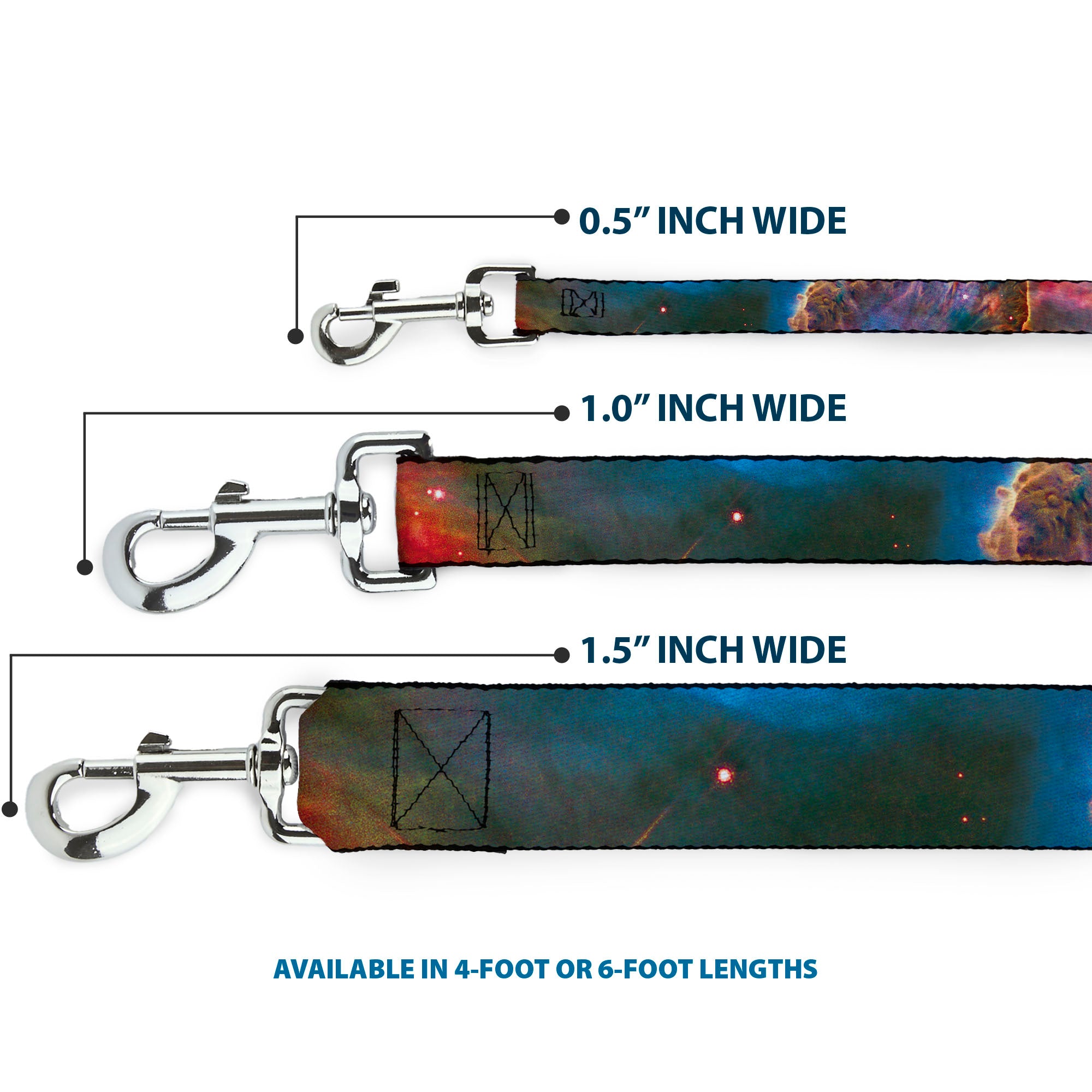 Dog Leash - Supernova Space Collage Dog Leashes Buckle-Down