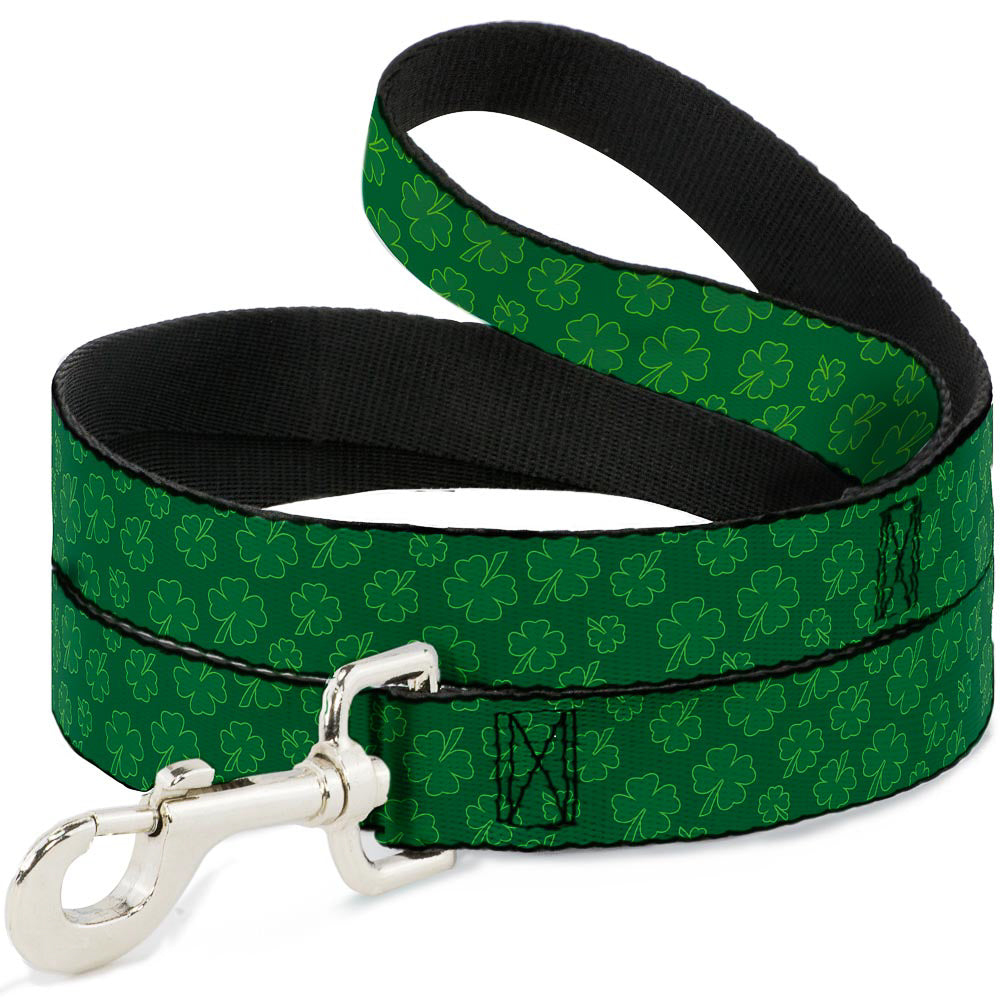 Dog Leash - St. Pat's Clovers Scattered Greens Dog Leashes Buckle-Down