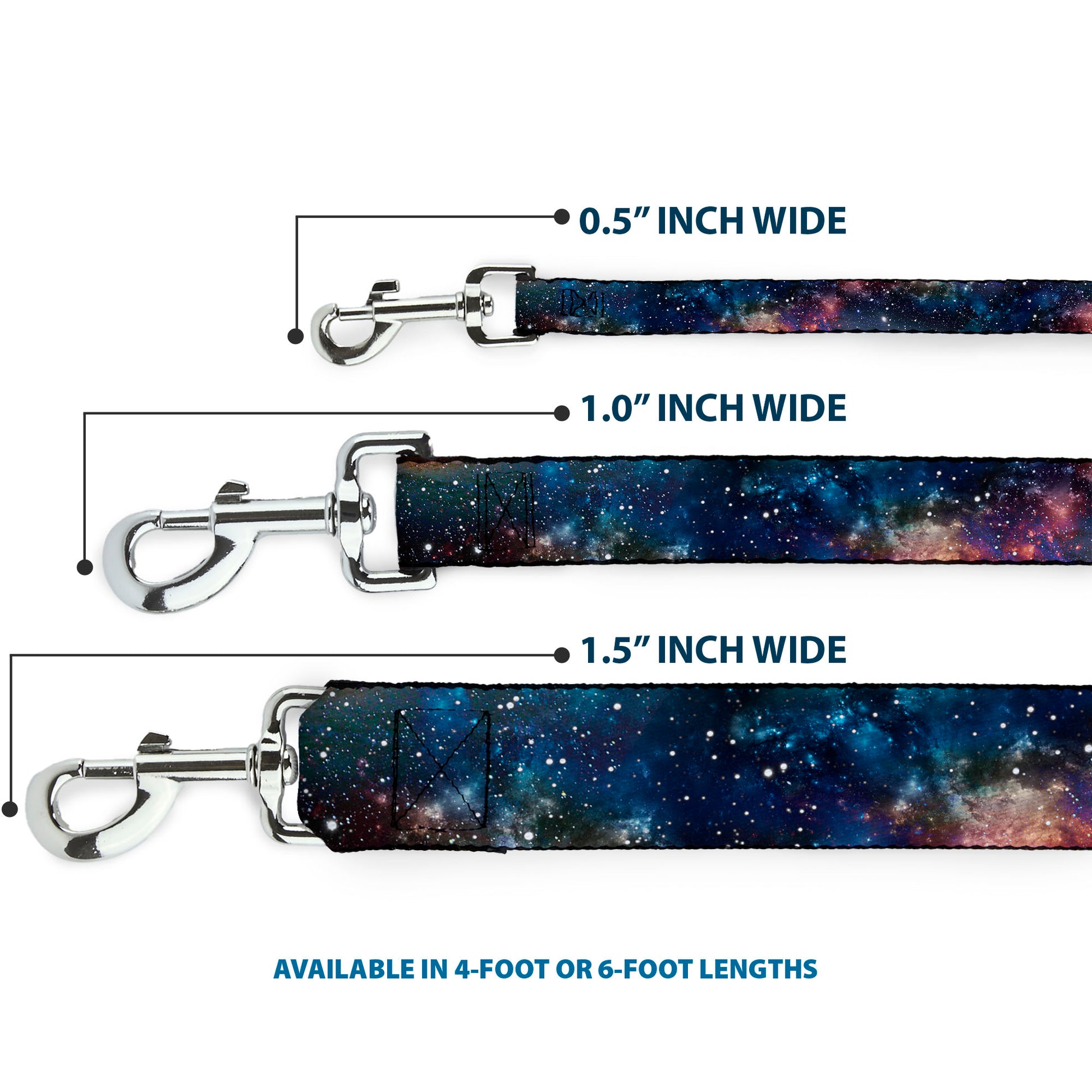 Dog Leash - Space Dust Collage Dog Leashes Buckle-Down