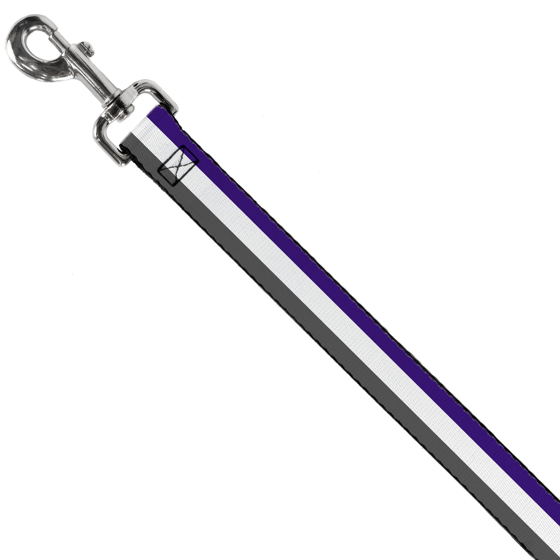 Dog Leash - Stripes Purple/White/Gray Dog Leashes Buckle-Down