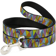 Dog Leash - Stained Glass Mosaic Multi Color Dog Leashes Buckle-Down