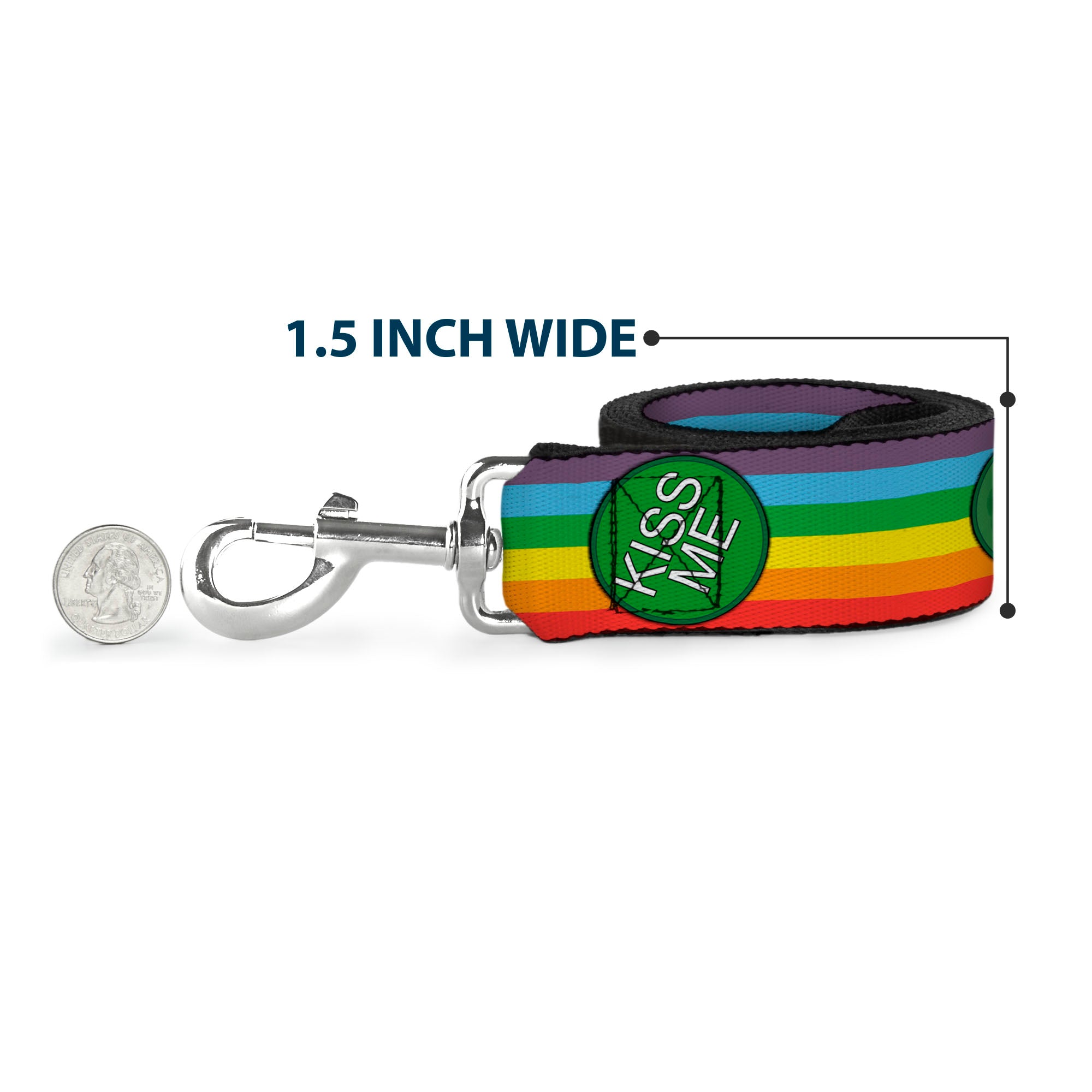 Dog Leash - St. Pat's Rainbow/Coins Dog Leashes Buckle-Down