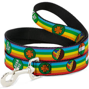 Dog Leash - St. Pat's Rainbow/Coins Dog Leashes Buckle-Down
