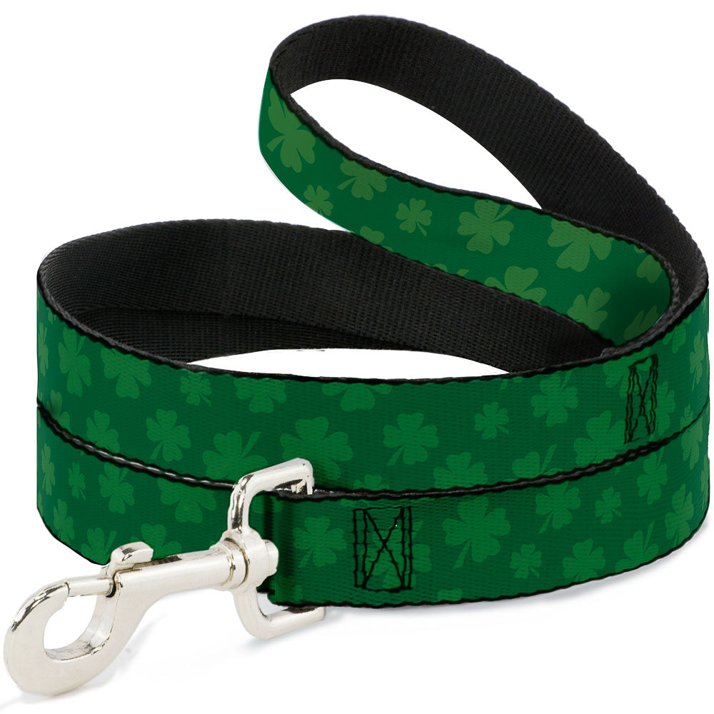 Dog Leash - St. Pat's Clovers Scattered3 Greens Dog Leashes Buckle-Down
