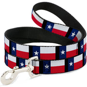 Dog Leash - Texas Flag/Black Dog Leashes Buckle-Down