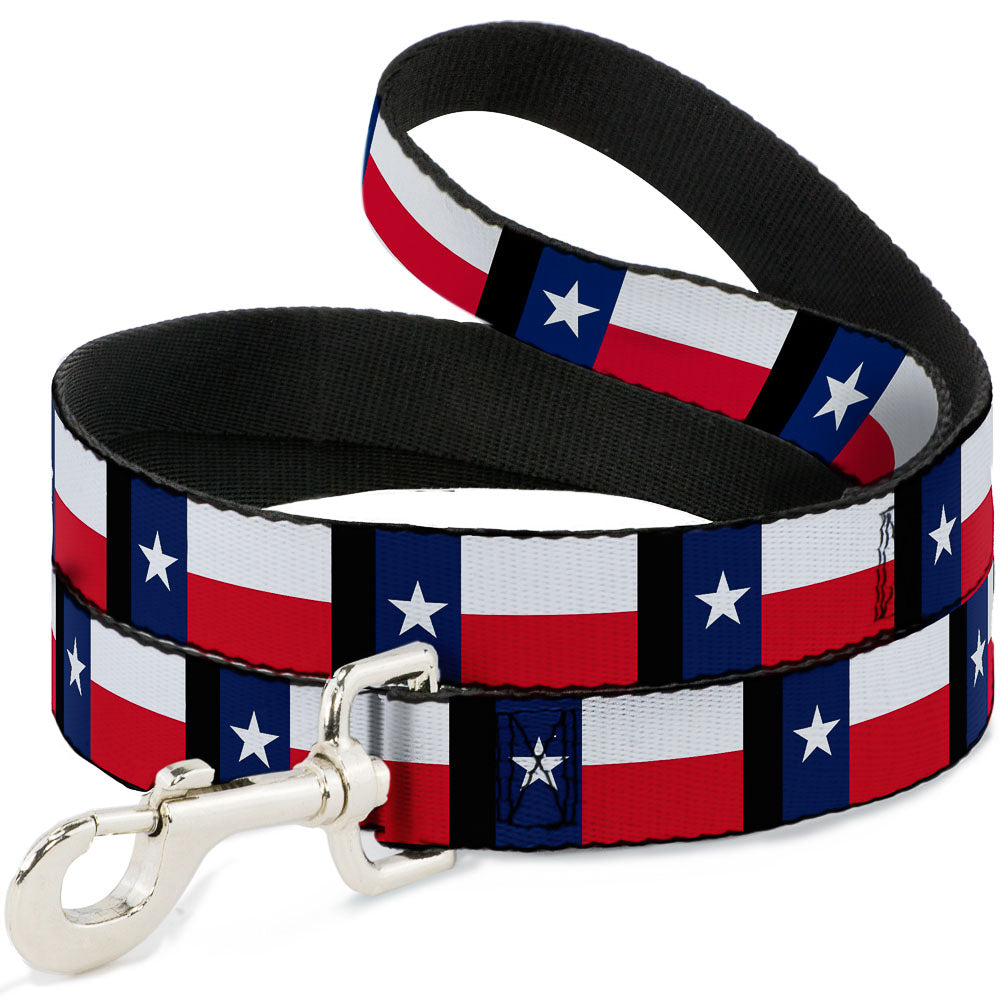 Dog Leash - Texas Flag/Black Dog Leashes Buckle-Down