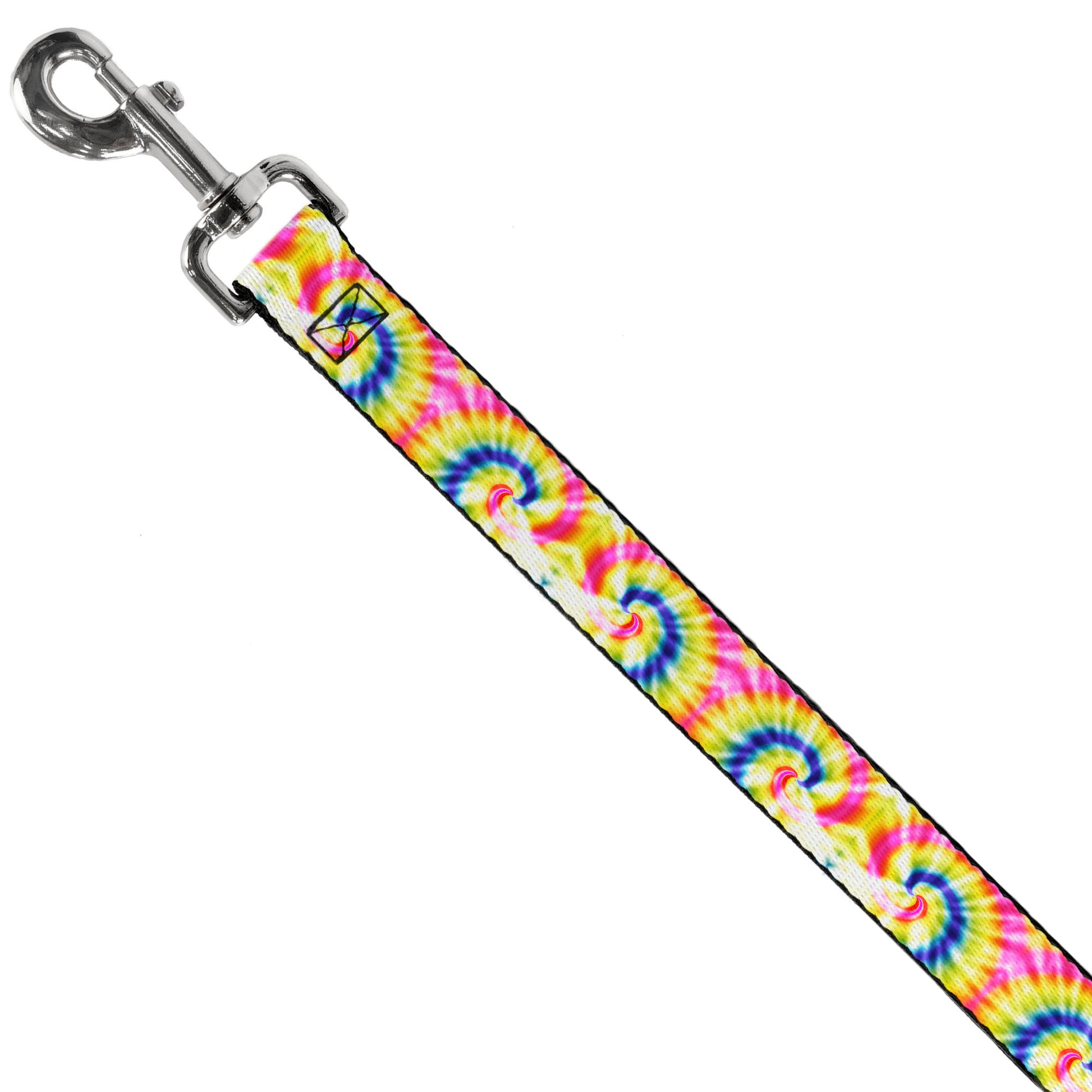 Dog Leash - Tie Dye Swirl Multi Color/White Dog Leashes Buckle-Down