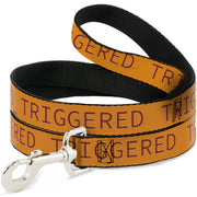 Dog Leash - TRIGGERED Orange/Burgundy Dog Leashes Buckle-Down