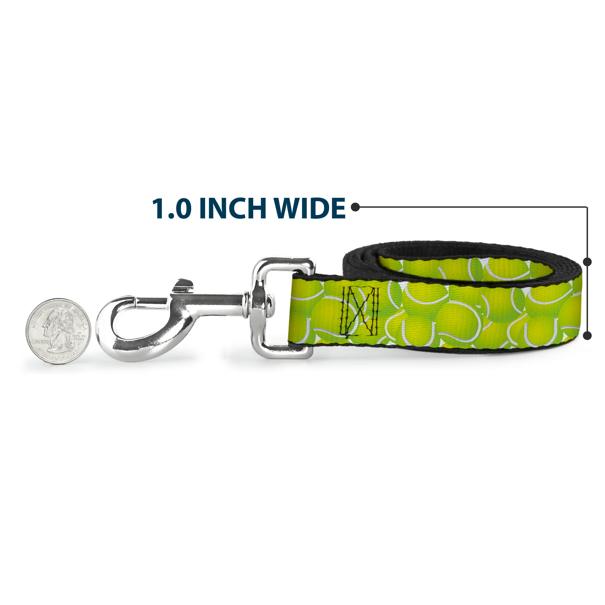 Dog Leash - Tennis Balls Stacked Dog Leashes Buckle-Down