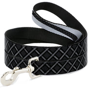 Dog Leash - Buffalo Plaid X Charcoal/Black/Gray Dog Leashes Buckle-Down