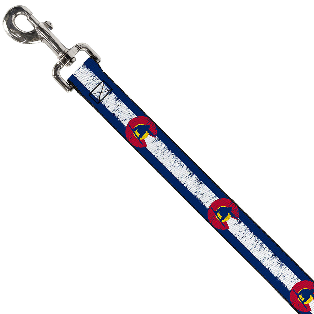 Dog Leash - Colorado Flag/Snowboarder Weathered Dog Leashes Buckle-Down