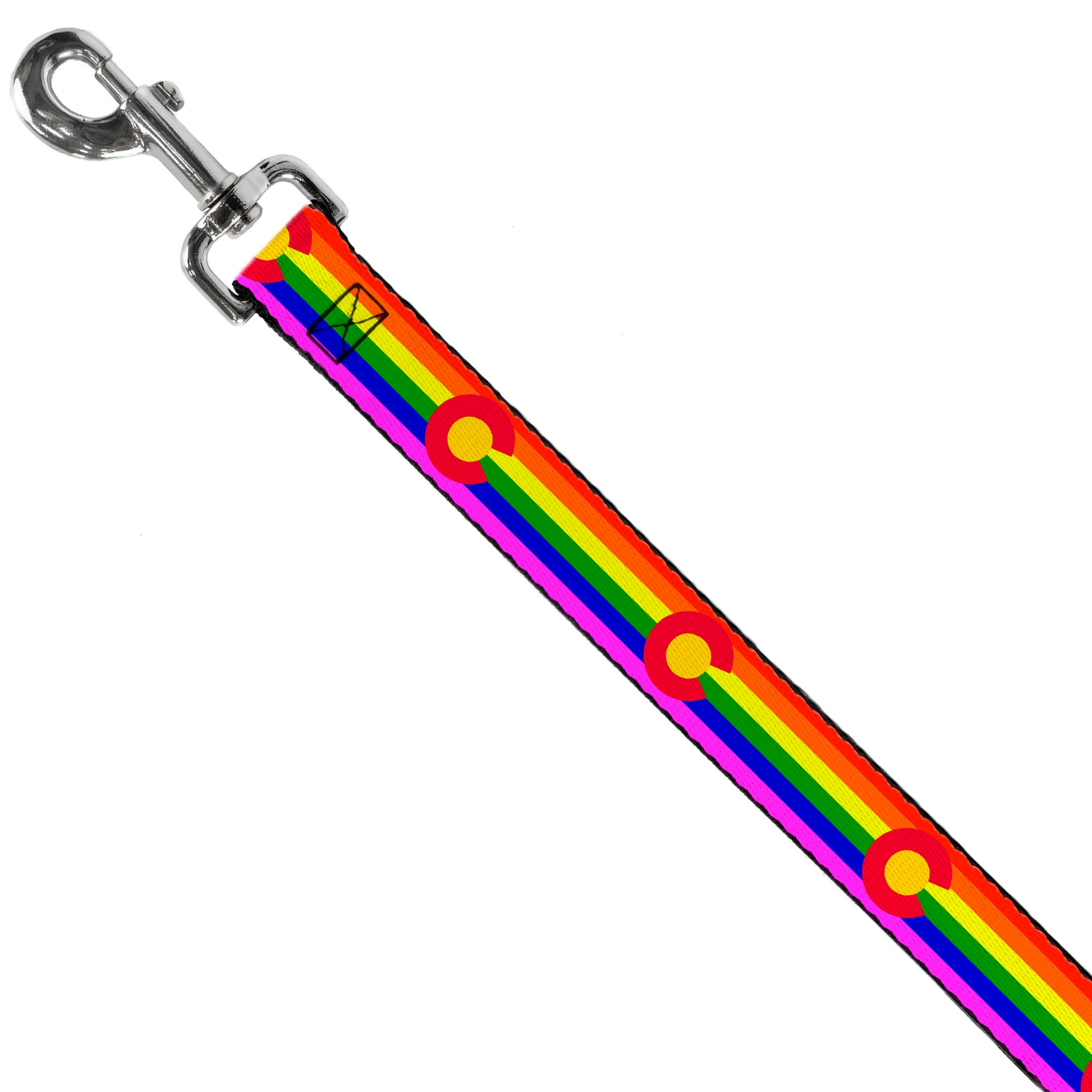 Dog Leash - Colorado Flags2 Pride Dog Leashes Buckle-Down