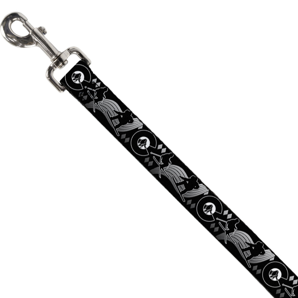 Dog Leash - Colorado Skier/Snowboarder Black/White/Grays Dog Leashes Buckle-Down